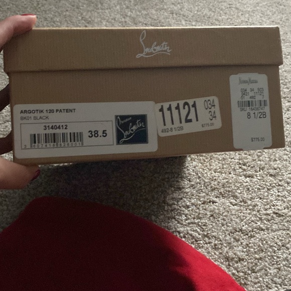 Argotik 120 Patent by Christian Louboutin, black in color size 38.5 - Picture 7 of 7